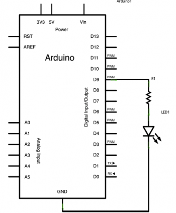 Arduino подключение светодиода