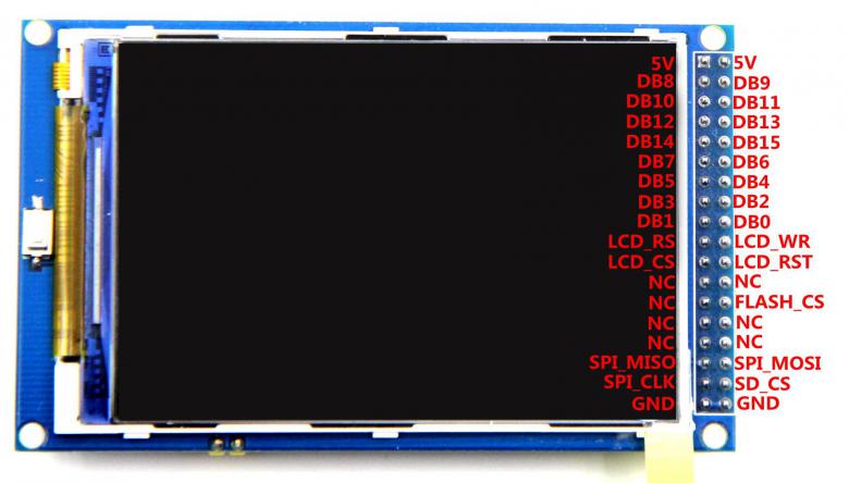 Подключение tft 3 2 TFT 3,5" и Ардуино Аппаратная платформа Arduino