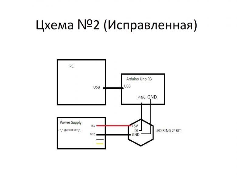 Вот исправленная схема Мы все правы. Все работает. Мир вам и благополучия!!!