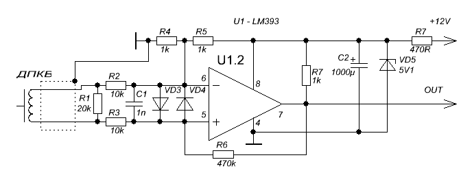Схема включения микросхема lm393